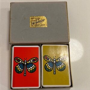 Vintage Fournier Butterfly Playing Cards Set